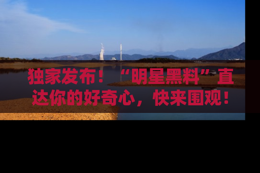 独家发布!“明星黑料”直达你的好奇心,快来围观!