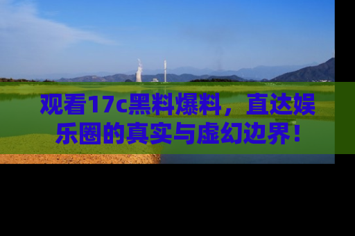 观看17c黑料爆料，直达娱乐圈的真实与虚幻边界！