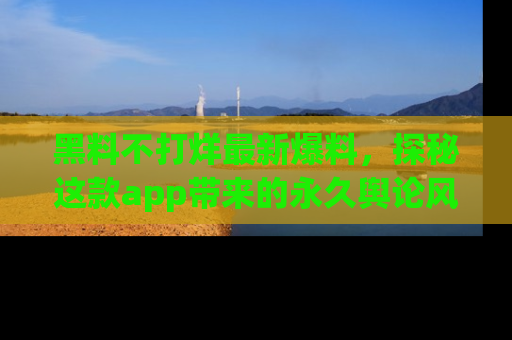 黑料不打烊最新爆料,探秘这款app带来的永久舆论风暴
