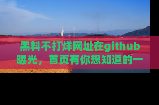 黑料不打烊网址在github曝光，首页有你想知道的一切幽默趣事，快来看看