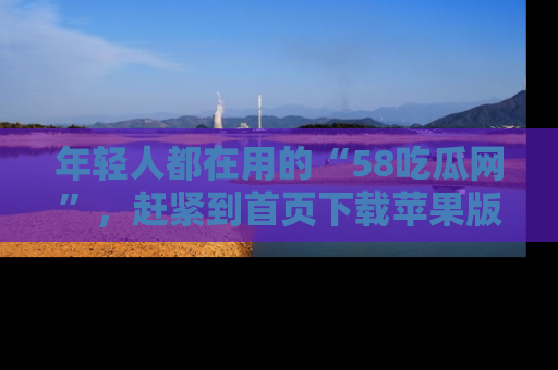 年轻人都在用的“58吃瓜网”,赶紧到首页下载苹果版吧!