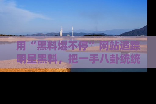 用“黑料爆不停”网站追踪明星黑料，把一手八卦统统收进你的后宫中！