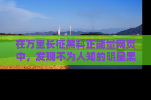 在万里长征黑料正能量网页中,发现不为人知的明星黑料与积极能量