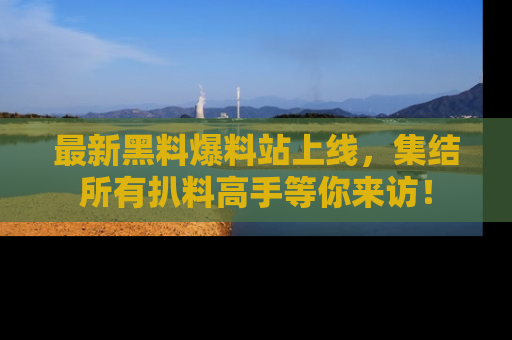 最新黑料爆料站上线,集结所有扒料高手等你来访!